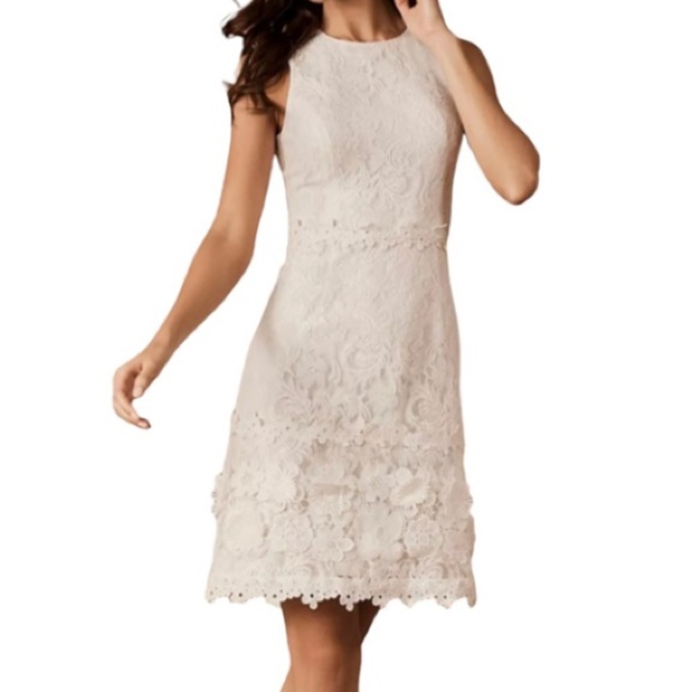 Sachin + Babi White Floral Dress - Size 4